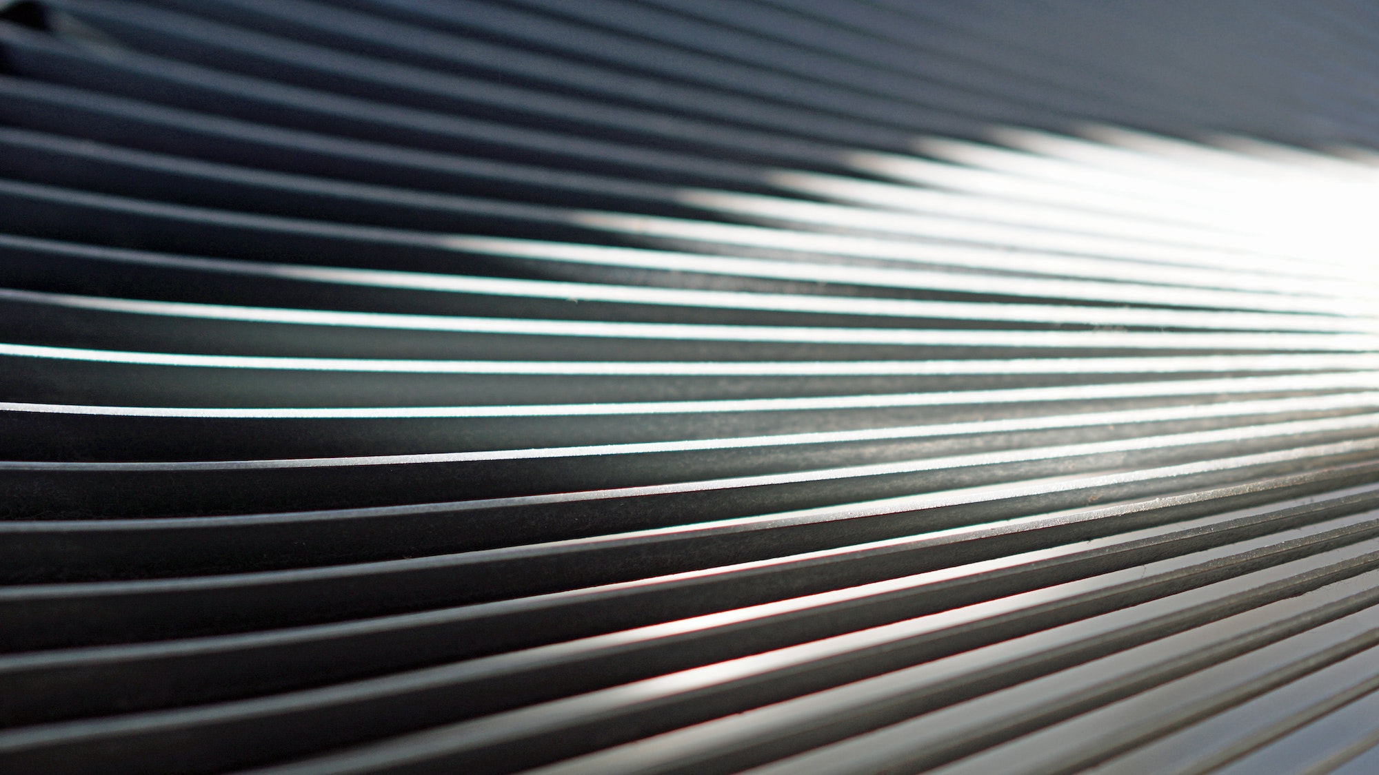 Fan blades on an air conditioning unit